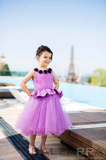 Детска рокля „Пурпурна кралица“