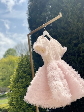 Луксозна детска рокля "БЕЛЛИСИМА"  /baby pink 1