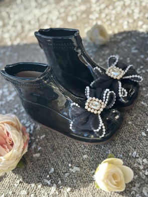 Детски боти "COQUETTE" in black 1 