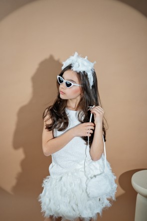 Детски топ "WHITE SEQUIN" 1