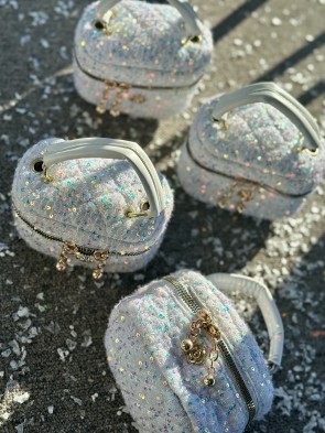 Детска чанта "GLITTER" white 1