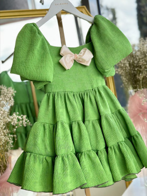 Детска рокля "GREEN CHARM"  1
