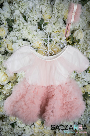 Луксозна детска рокля "БЕЛЛИСИМА"  /baby pink 1