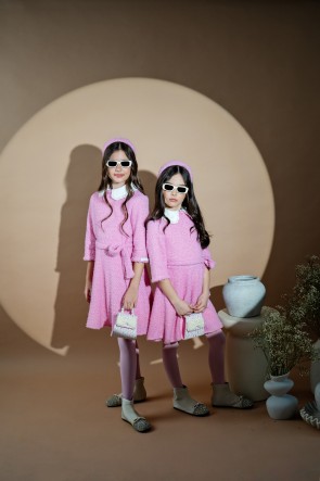 Детска рокля "ROMANTIC" in pink 1