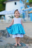 Детска рокля „Синьо лято“ 3