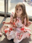 Детска рокля "BIRDS & FLOWERS & PINK" 8