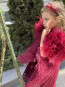 Детска рокля „ПРИНЦЕСА“ burgundy edition 1