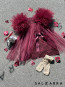 Детска рокля „ПРИНЦЕСА“ burgundy edition 2