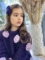 Детски пуловер "DOLCEZZA" dark purple edition 3