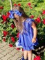 Детска рокля "ROYAL BLUE" plisse 3